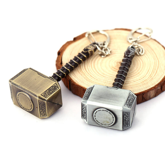 Simulation Thor's Hammer Keychain Metal Keychain Bottle Opener Keychain