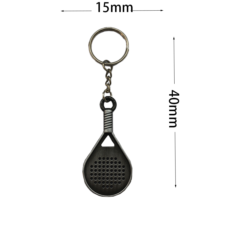 Custom Tennis Racket Charms Vintage Silver Fashion Charm Pendant For Jewelry Bag Lmetal Keychain 