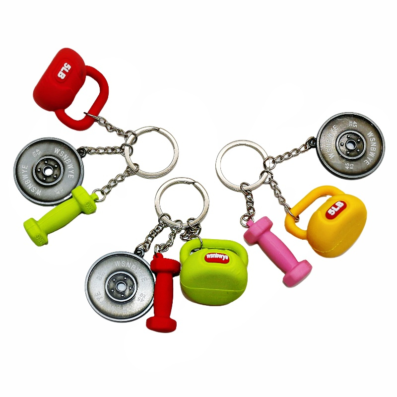 Foam Dumbbell Gym 3d Adjustable Dumbbell 45kg Keychain 1kg Llaveros Dumbbell Keychain