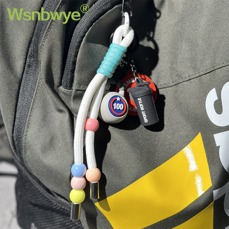 3piece Wsnbwye Creative Fitness Theme Kettlebell Dumbbell Piece Kettle 3-in-1 Key Weightlifting Outdoor Keychain Board Sports Style Multi-functional Fashion Practical Buckle for Backpack Hanging Gifts