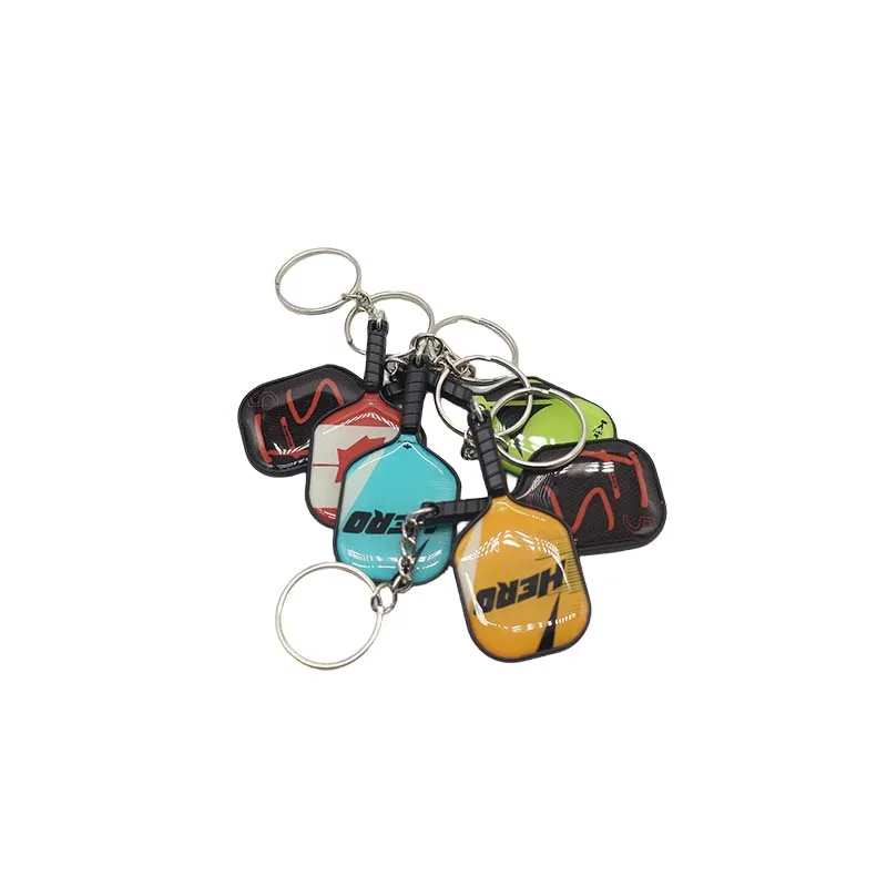 Wsnbwye Llaveros Padel Uniform Gift Anime Sublimation Fan DIY Metal Pickleball Padel Job Keychain