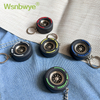 Custom Promotion Innovative Simulation PVC Motorbike Car Wheel 3D Rubber Truck Tire Keychain Tyre Key Chain Rubber Tire-shaped Car Wheels Keychain 