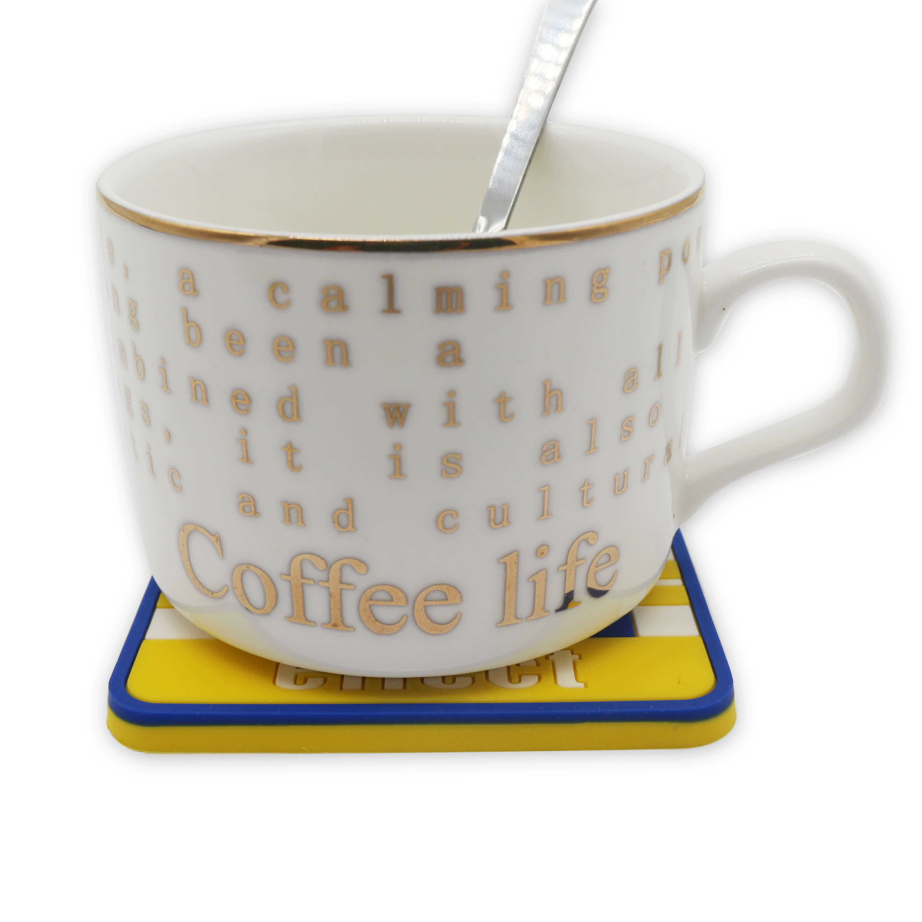 Lattice Series Coaster Kawaii Rubber Coaster Protection Desktop Coaster