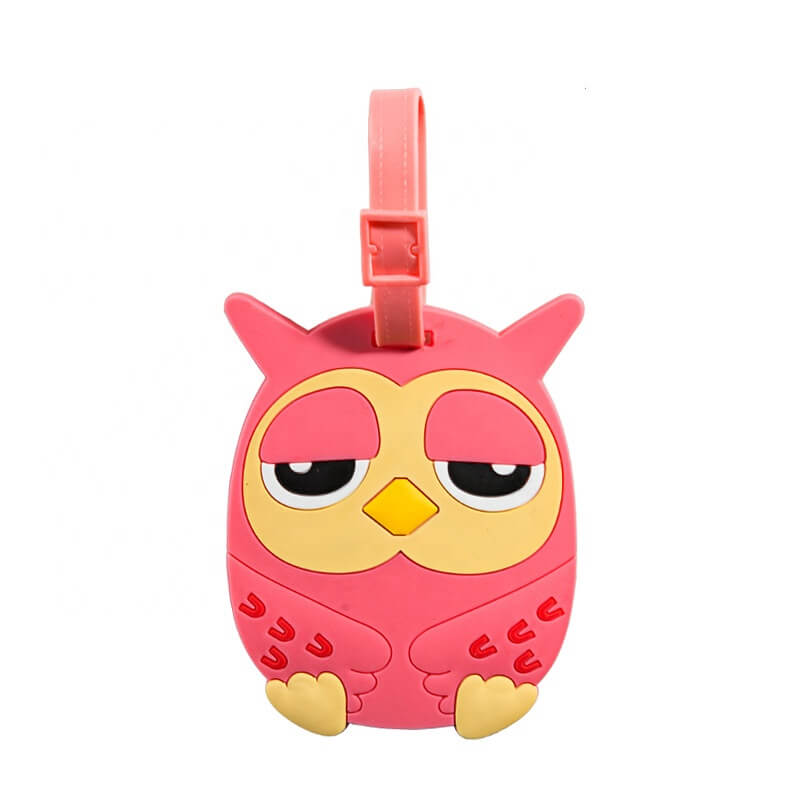 Custom Soft Rubber Letter Pvc Golf Travel Accessories Animal Cartoon Luggage Tags