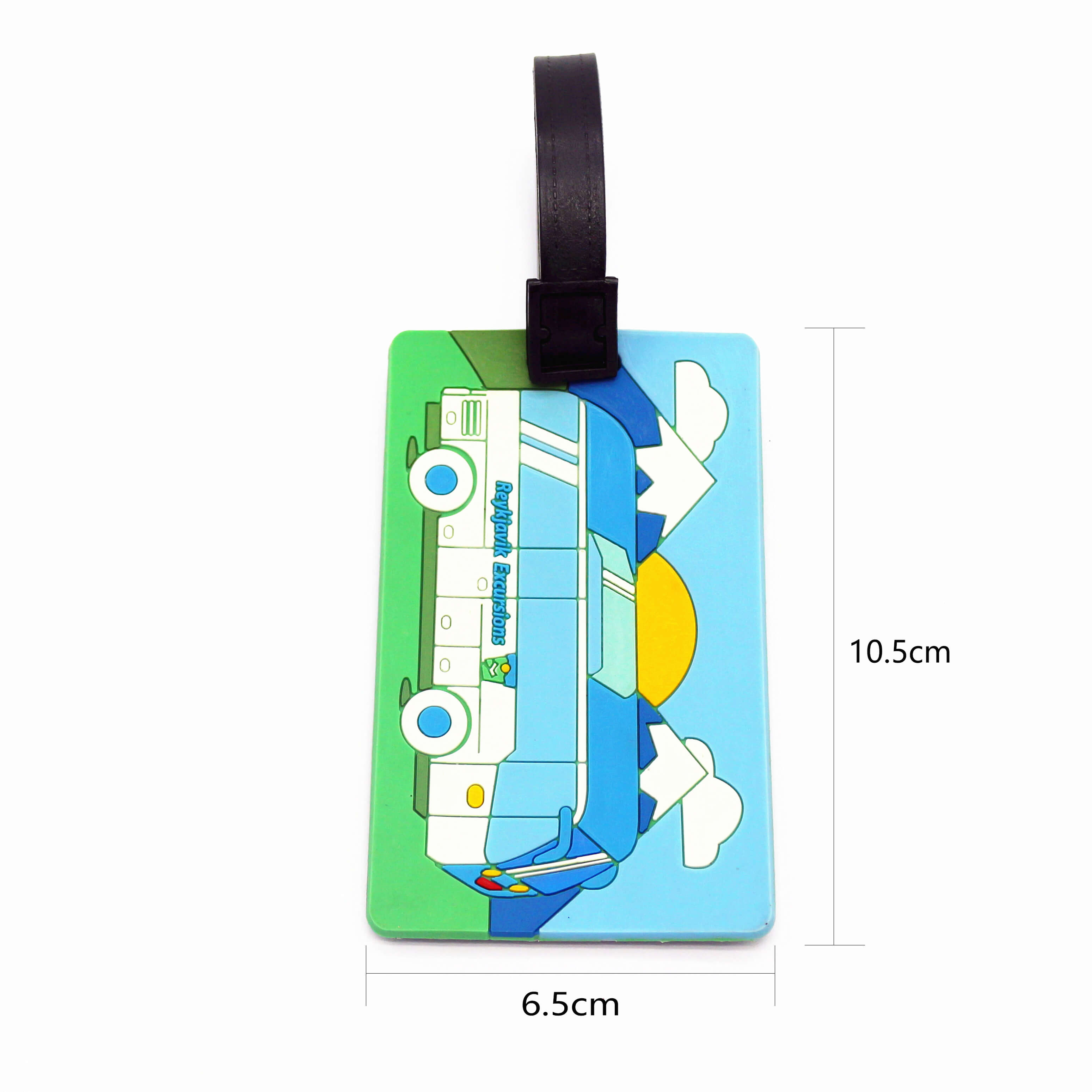Custom Soft Rubber Letter Pvc Golf Travel Accessories Animal Cartoon Luggage Tags