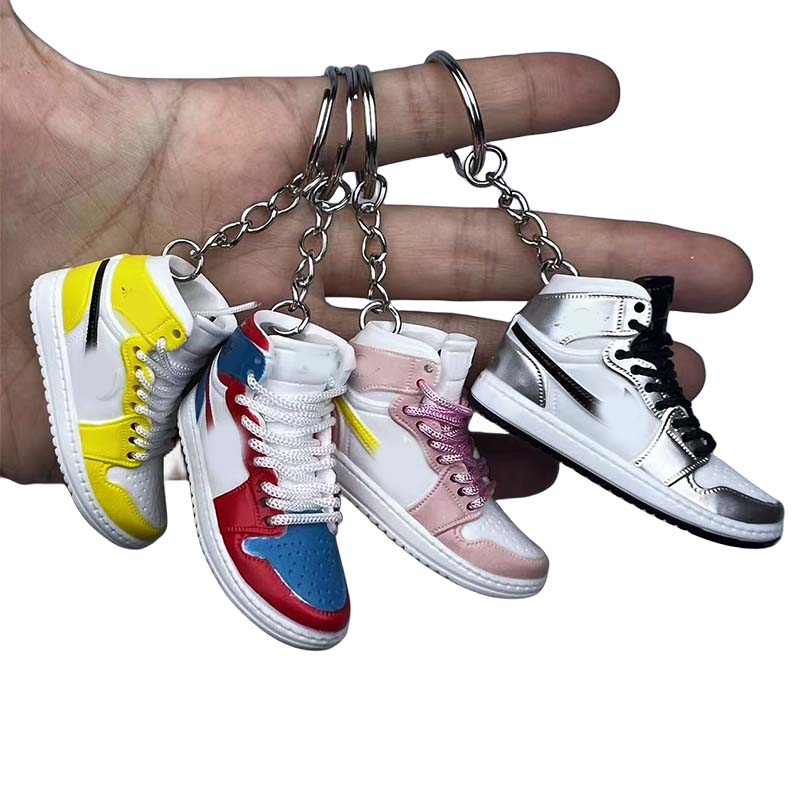 Wsnbwye Men Casual Sneakers Sublimation Anime 3D Llaveros CHAVEIRO ABS Sneaker Keychain 3d Mini Sneaker Keychain