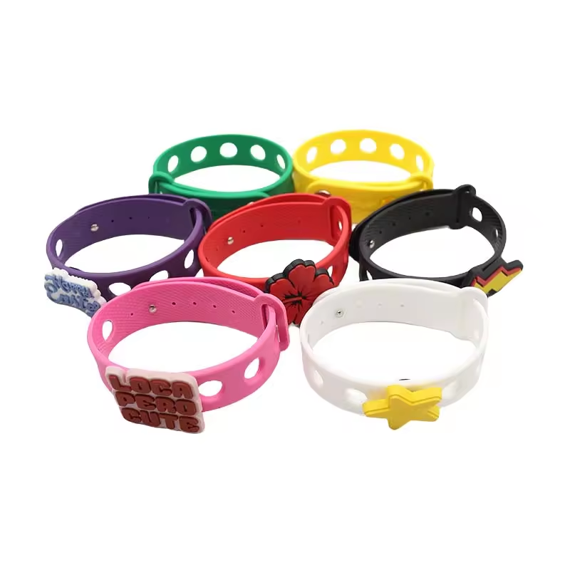 Wsnbwye Silicone Anti Mosquito Bracelet Wrist Strap Clip Event Party Custom Wrist Strap Negative Ion Silicon Bracelet