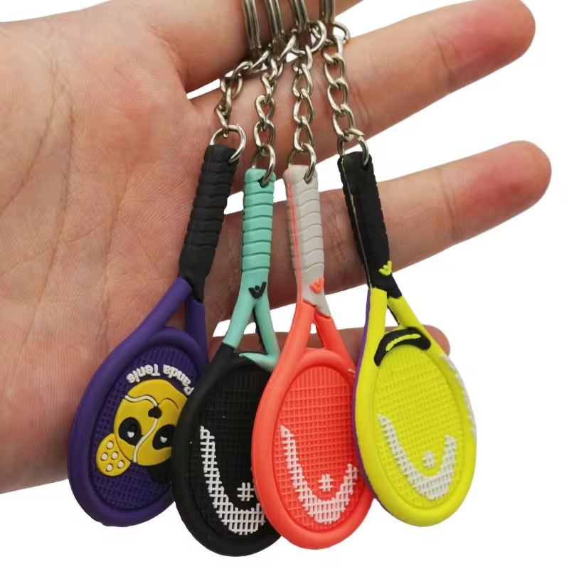 Wsnbwye Racket for Mosquitoes Professional Keychain Gift Sublimation Fan Anime Tennis Camewin Racket Key Chain