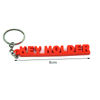 2d 3d Solid Letter Key Chain Custom Logo Rubber Keychains Soft PVC Keychain