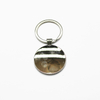 Custom Logo Mini Mirror Keyring Stainless Steel Mirror Metal Blank Keychain Metal Keychain