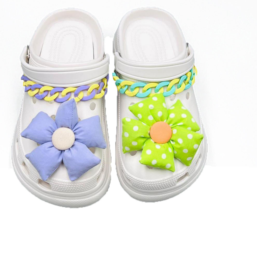 Summer Flower Series Croc Charm Vendor Anime Croc Charms Other Shoe Parts & Accessories