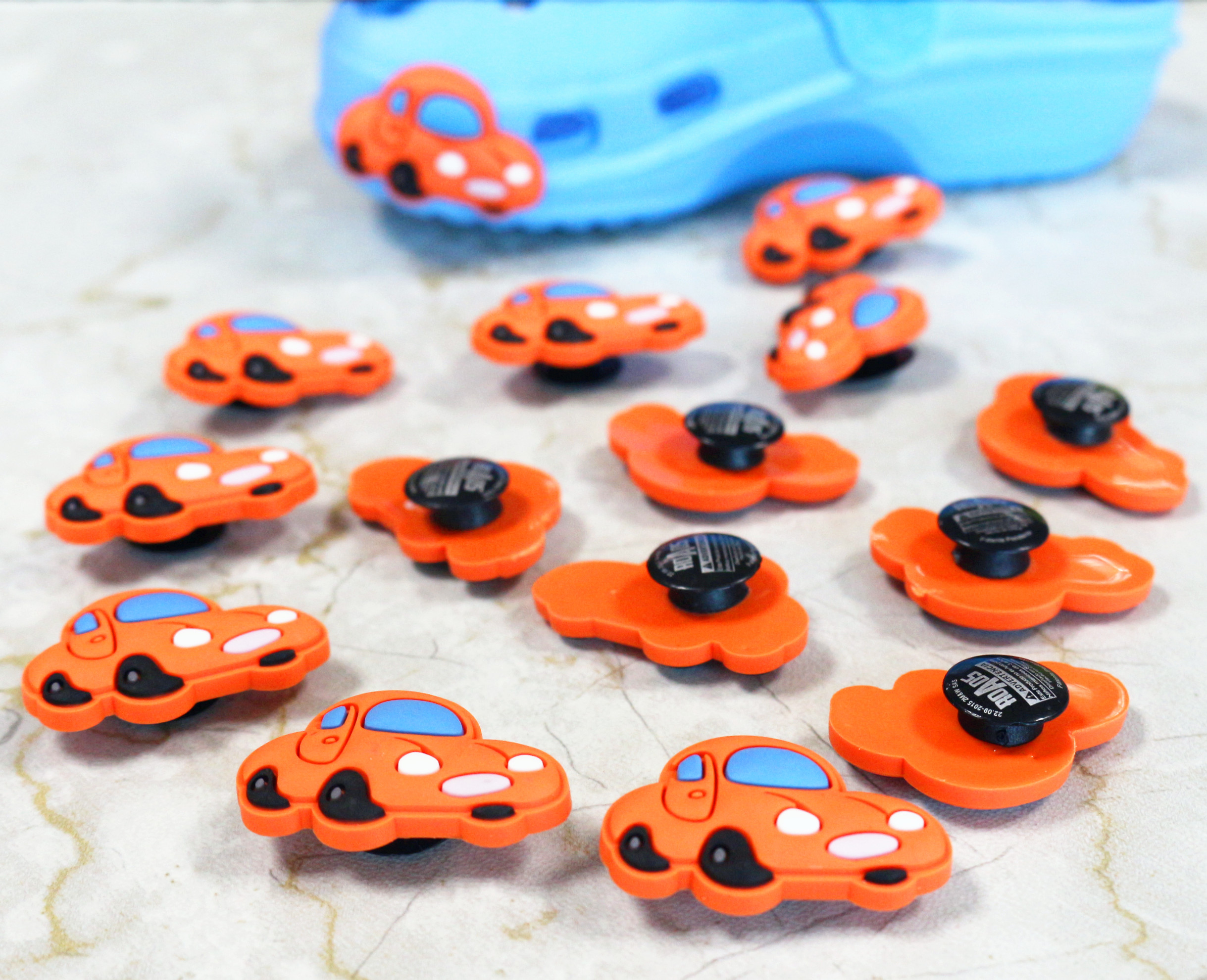 Customized wholesale factory 3D lovely soft PVC fruit shoe clip