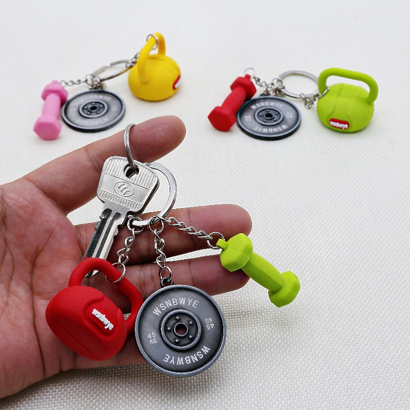 Foam Dumbbell Gym 3d Adjustable Dumbbell 45kg Keychain 1kg Llaveros Dumbbell Keychain