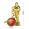 2022 Hot Selling Metal World Cup Valentines Day Gift Keychain Promotional Accessories World Football Cup Key Chain