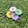 2d 3d Soft PVC Rubber Barbell Kettlebell Dumbbell Shape Keychain Mini Athlete Accessories Key Ring Bumper Plate Keychain