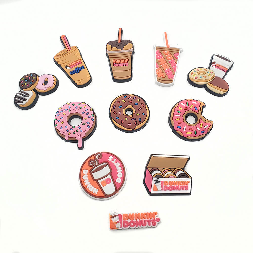 Donut Milk Tea Series Shoe Decoration Cute Shoe Charms
