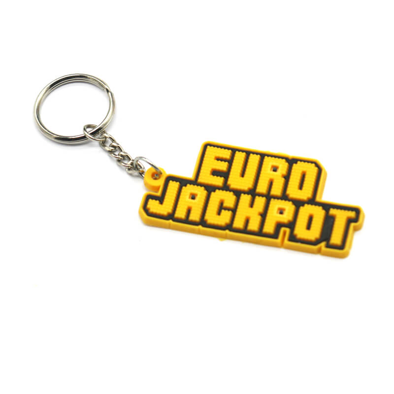 Personalized Design Phrase Rubber Keychain Custom