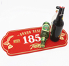 Red Custom Tabletop Decorative Mat Polygonal Bar Mat