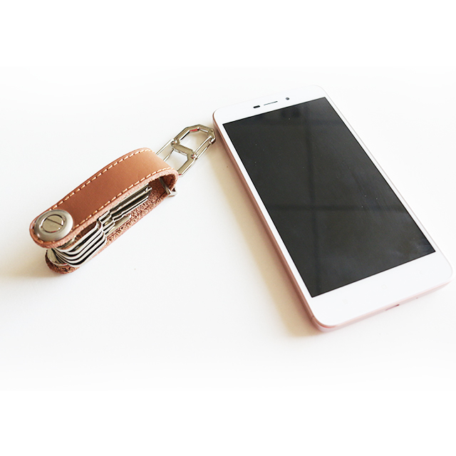 Leather Smart Key Holder Compact Key Organizer With Bottle Opener