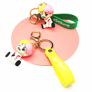 Pvc Kpop Doll Keychain Boy Keyring 3D Anime Character Keychain