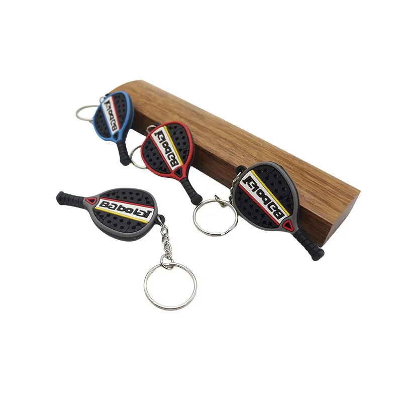 Wsnbwye Raqueta Padel Babolat Racket Gift Anime DIY Rubber Key Chain Cute Rubber Padel Balls Babolat Keychain