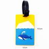 Custom Soft Rubber Letter Pvc Golf Travel Accessories Animal Cartoon Luggage Tags
