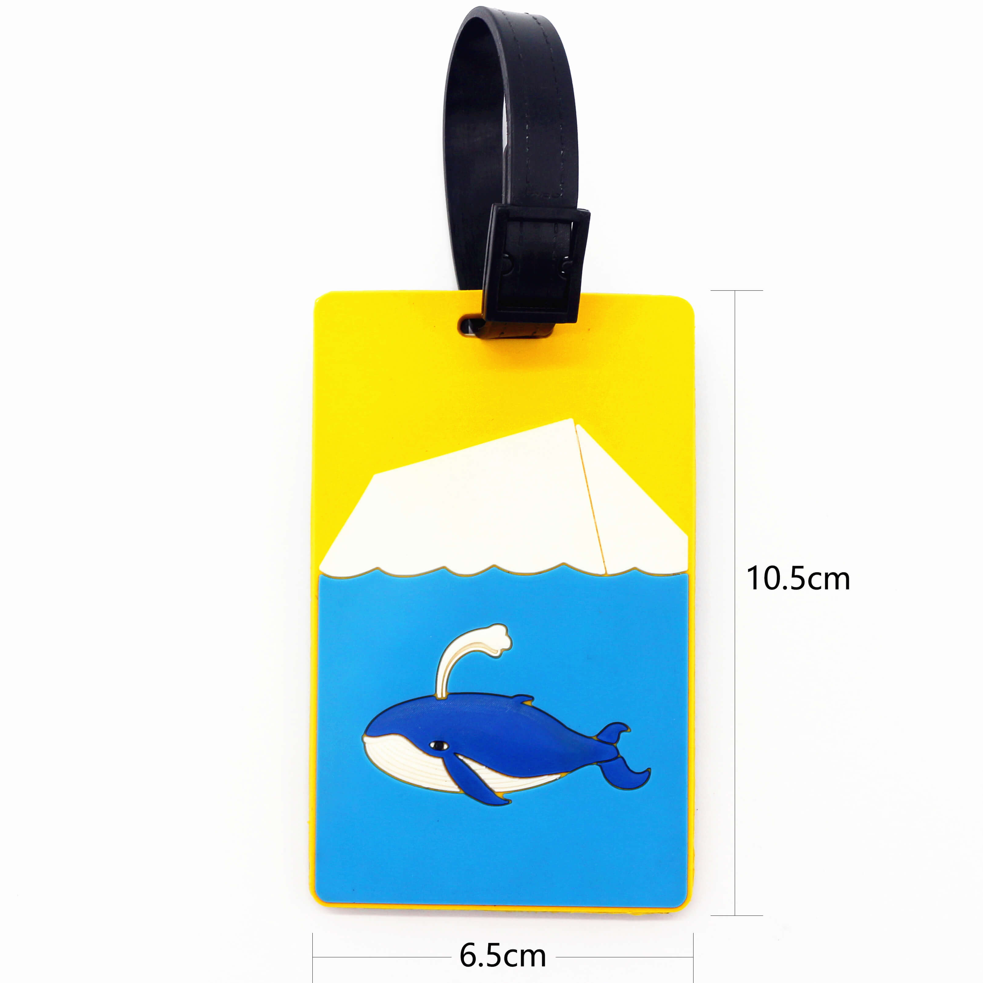 Custom Soft Rubber Letter Pvc Golf Travel Accessories Animal Cartoon Luggage Tags