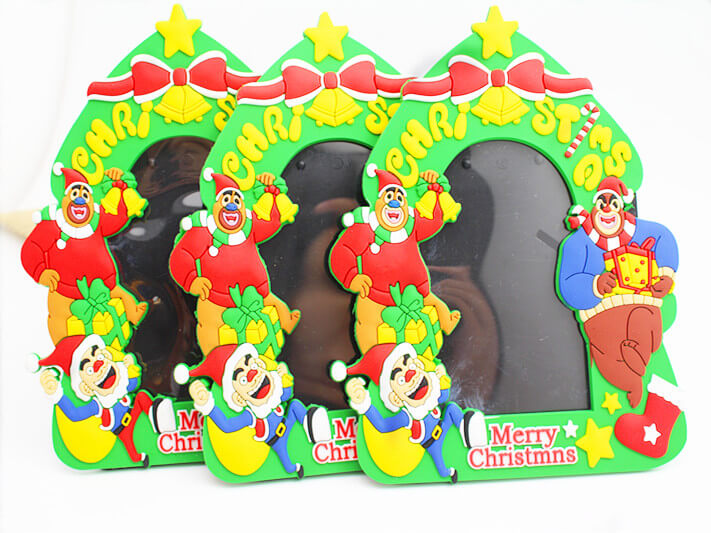 Christmas Series Plastic Promotional Gifts 3D Pvc Photo Frames