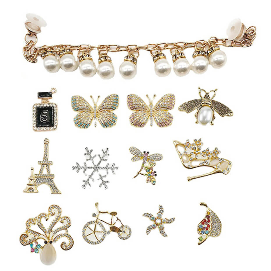 Designer Rhinestone Hole Shoe Custom Crocs Shoe Charms