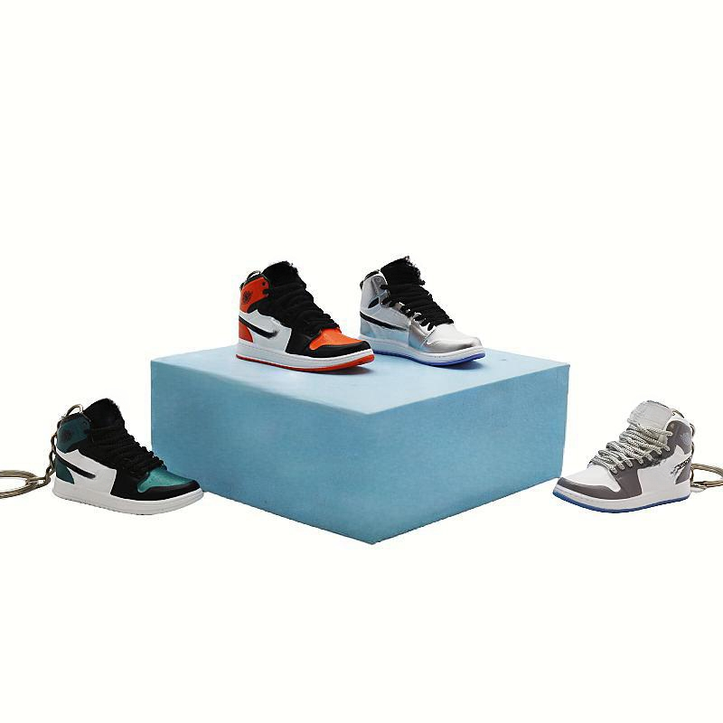 Wsnbwye Men Casual Sneakers Sublimation Anime 3D Llaveros CHAVEIRO ABS Sneaker Keychain 3d Mini Sneaker Keychain