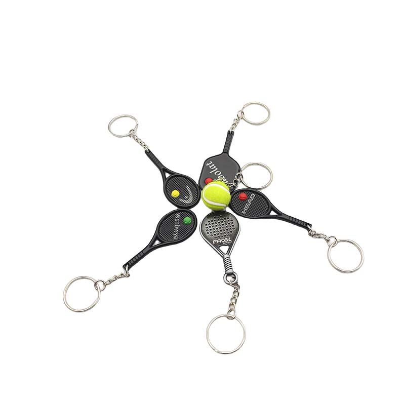 Wsnbwye Padel Panoramique Gift Anime DIY Metal Key Chain Cute Metal Padel Balls Babolat Keychain