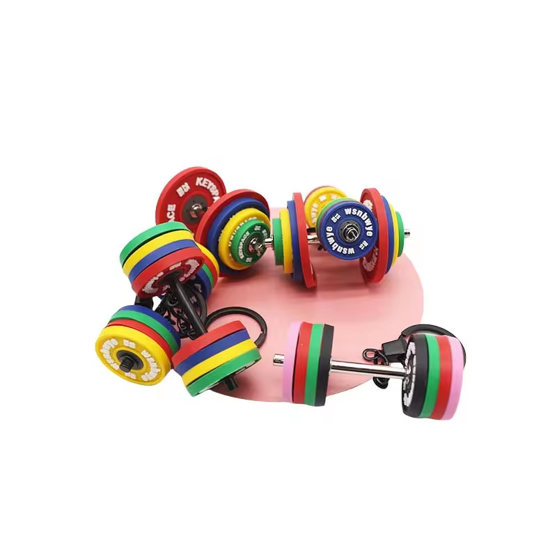 Wsnbwye Gift Anime 1 Pound Dumbbell Weights Fitness Gym Fitness Equipment Adjustable Dumbbell Bar Key Chain