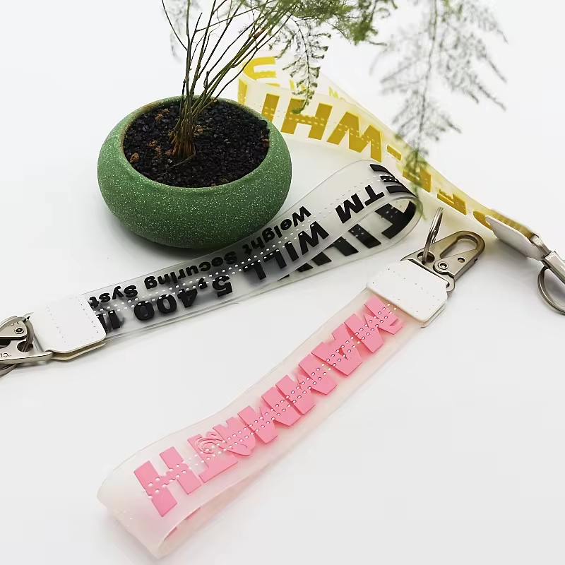 Wsnbwye lanyard with safety breakaway Keychain Strap Polyester Keychain Nylon Motorcycle Keychain lanyard attachment