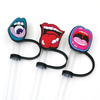 Straws Plugs Drinking Tips Silicone Straw Cover Tips brand avocado sunflower straw topper