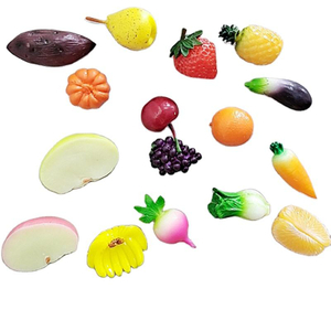 Simulation Model Fridge Fruit Magnets For Kids Birthday Gifts Soft PVC Rubber Fruit Fridge Magnet 3d Food Fridge Magnets Sale