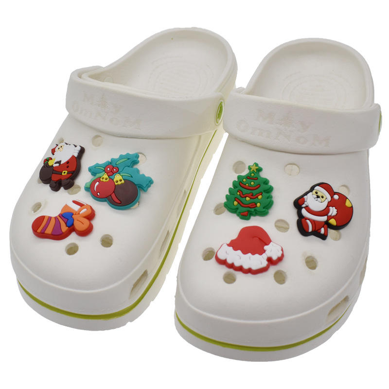 2022 New Arrival Classic Cartoon Santa Claus Croc Charms Wholesale Christmas Croc Charms