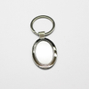 Custom Logo Mini Mirror Keyring Stainless Steel Mirror Metal Blank Keychain Metal Keychain