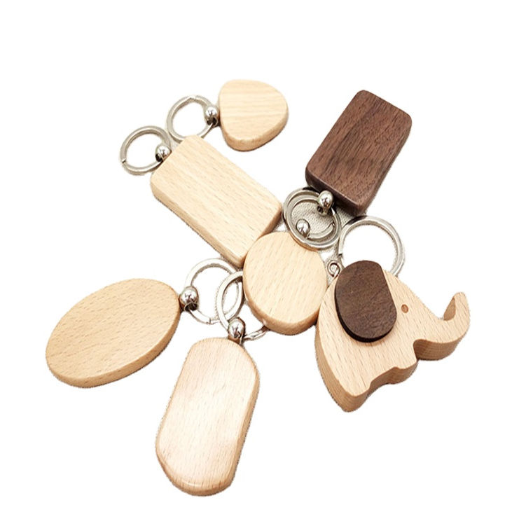 Disc Llavero De Madera Backpack Pendants Logo Custom Designer Blank Engrave Wood Keychain