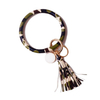 Bracelet With Tassel Hand Chain Bracelet Big Key ring PU Leather Wristlet Keychain Bracelet