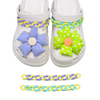 Summer Flower Series Croc Charm Vendor Anime Croc Charms Other Shoe Parts & Accessories