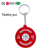 Mini Barbell Plate Car pvc rubber Key Chain Men's Fitness Key Chain 'strong Beautiful Health' Pendant Keyring