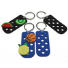 Customizable Logo Wholesale Bulk Low Price PVC Assorted Colour Cute Key Chain Charms Keychains Rubber