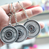 Personalized Blank Metal Keychains Strength Sports Barbell Dumbbell Charm Fashion Jewelry Pendant Keyring Gifts For Man