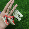 Glowing In The Dark Mini Pvc 3d Rubber Keychain Sneakers Aj Shoes Keychains Rubber Luminous Llavero Soft Key Chain