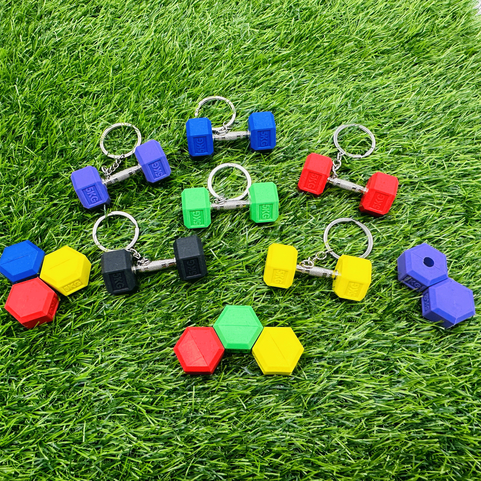 Personalised Gym Fitness Promo Gift Keyholder Fitness Custom 3d Rubber Llaveros Goma De Pesas Mini Dumbbell Barbell Keychain