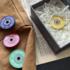 Items Giveaway Gifts Hard Dumbbel Dumbbell Brooches Lapel Custom Paint Fitness Soft Sport Weight Plate Metal Enamel Pin
