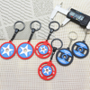Mini Pvc Barbell Keychain Sport Metal 3D Rubber Keychain