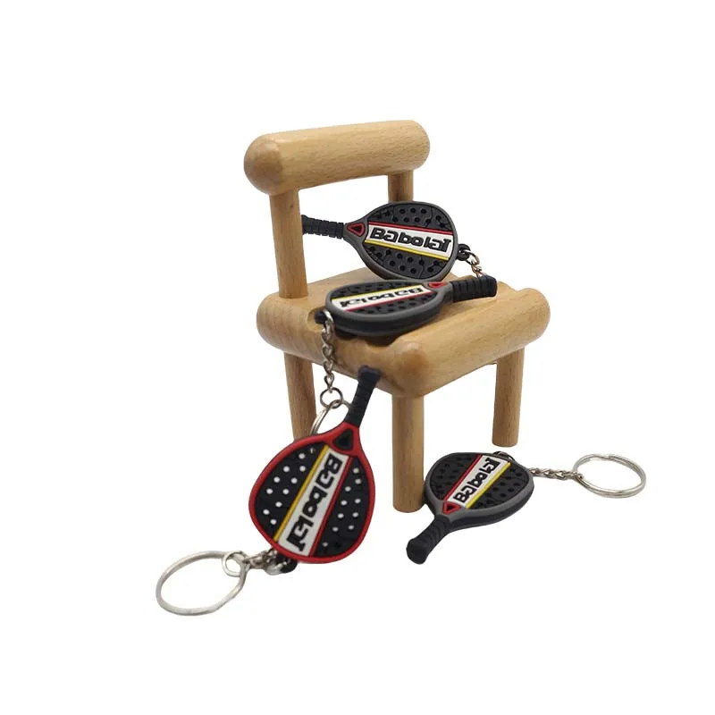 Wsnbwye Raqueta Padel Babolat Racket Gift Anime DIY Rubber Key Chain Cute Rubber Padel Balls Babolat Keychain