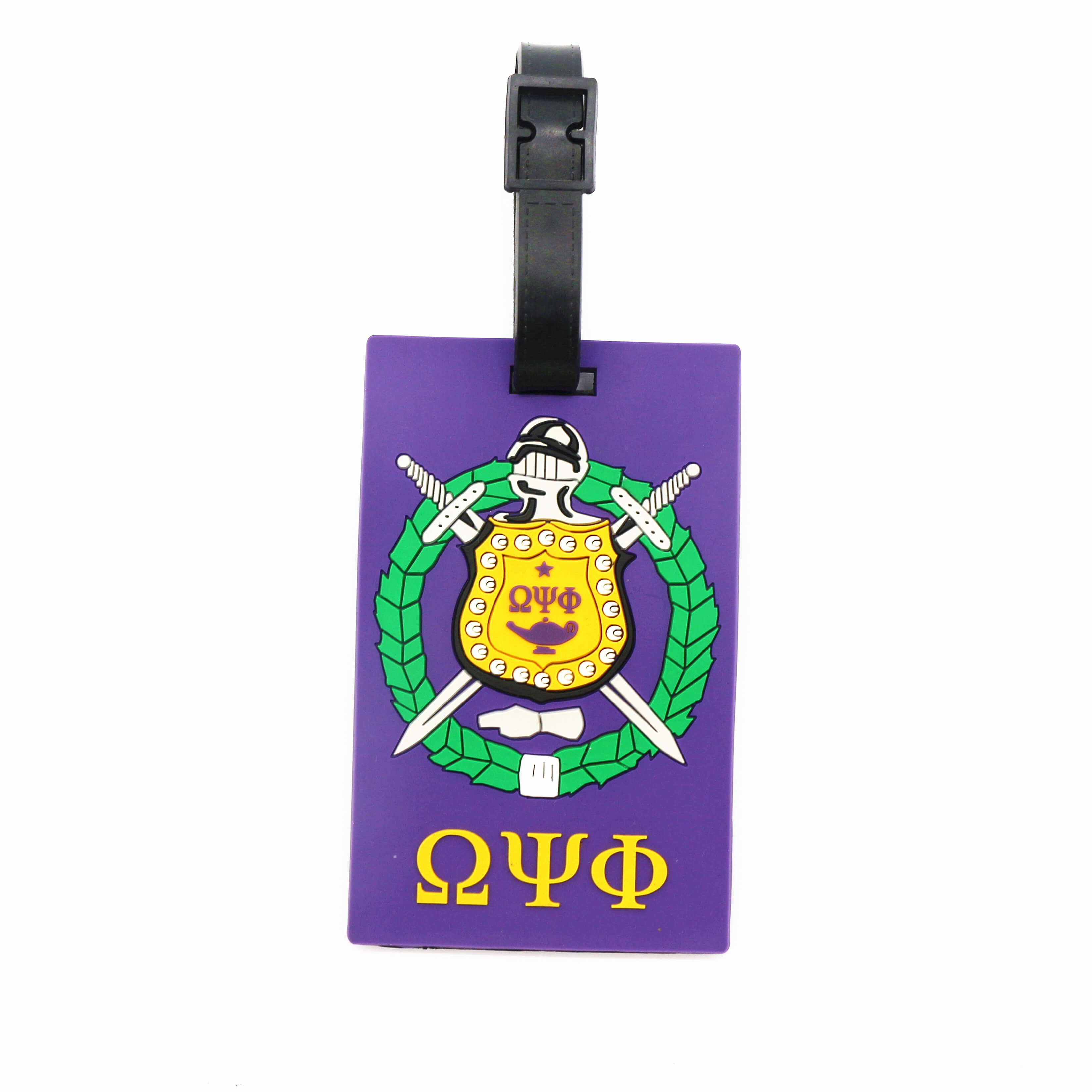 Factory Custom Issued Soft PVC Travel Bag / Handbag Tag