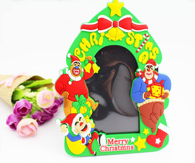 Christmas Series Plastic Promotional Gifts 3D Pvc Photo Frames
